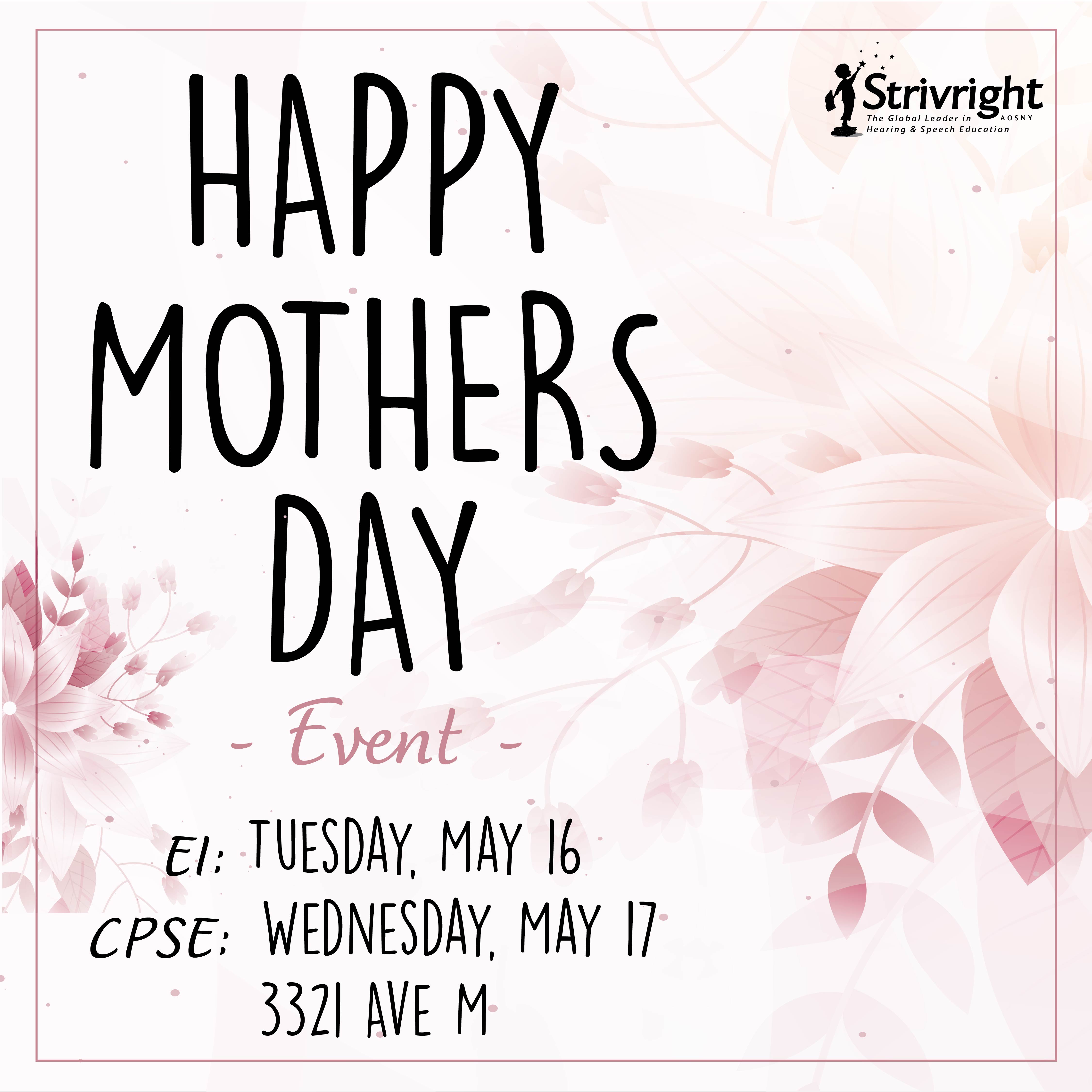 MOTHERS DAY EVENT